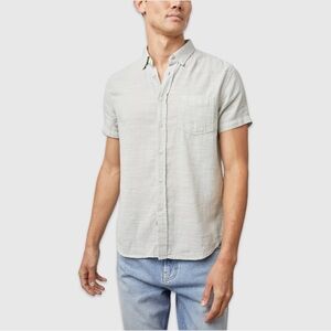 Rails Men's Fairfax Short Sleeve Button Front Shirt in Sage | Medium